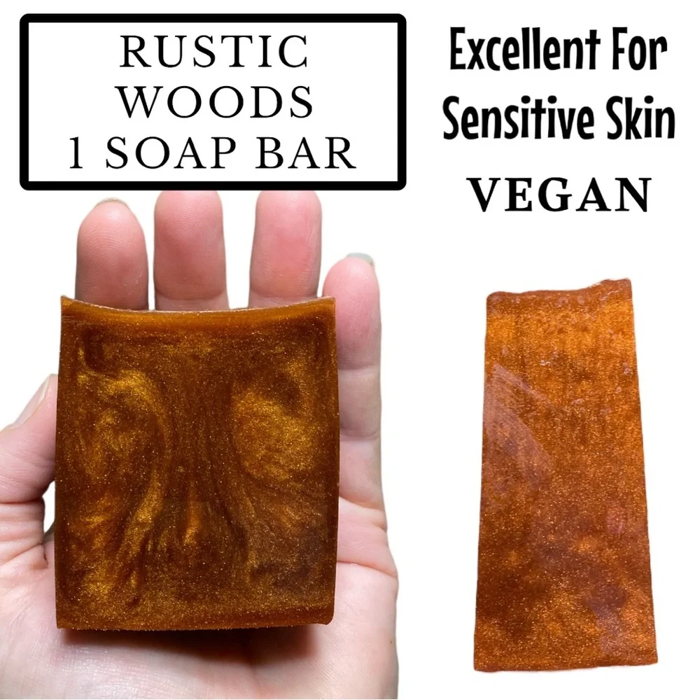 1 Bar, Handmade Soap, Rustic Woods, Vegan, Great Gift Idea! ( PRICE IS FIRM ) - Picture 1 of 1